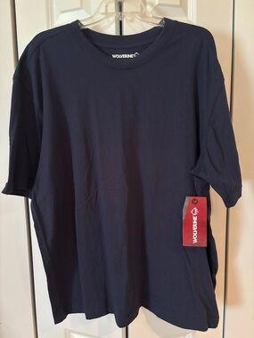 Wolverine Navy Short Sleeve Crew Neck Tee